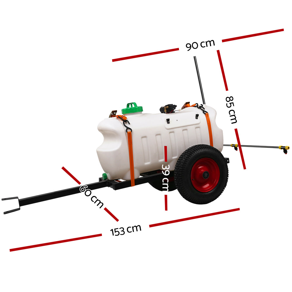 Weed Sprayer 100L Tank with 1.5m Boom Trailer
