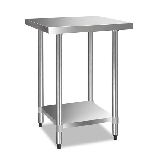 610x610m Commercial Stainless Steel Kitchen Bench