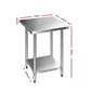 610x610m Commercial Stainless Steel Kitchen Bench
