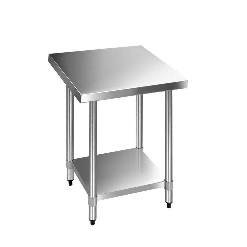 762x762mm Commercial Stainless Steel Kitchen Bench