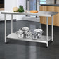 430 Stainless Steel Kitchen Benches Work Bench Food Prep Table with Wheels 1524Mmx610MM