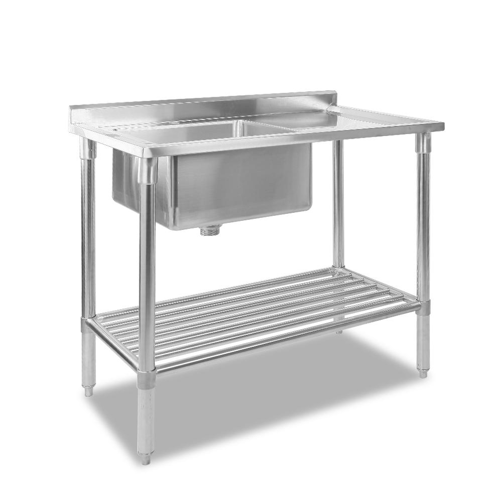 100x60cm Commercial Stainless Steel Sink Kitchen Bench