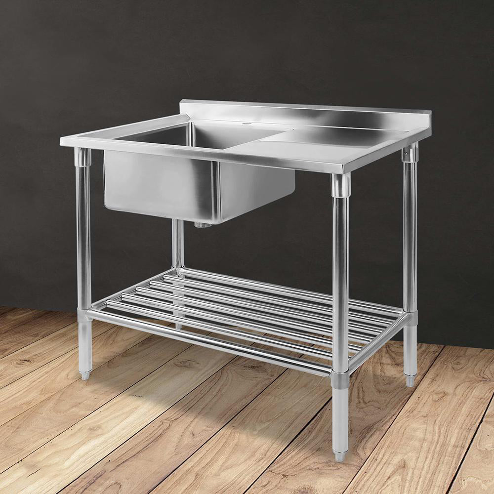 100x60cm Commercial Stainless Steel Sink Kitchen Bench