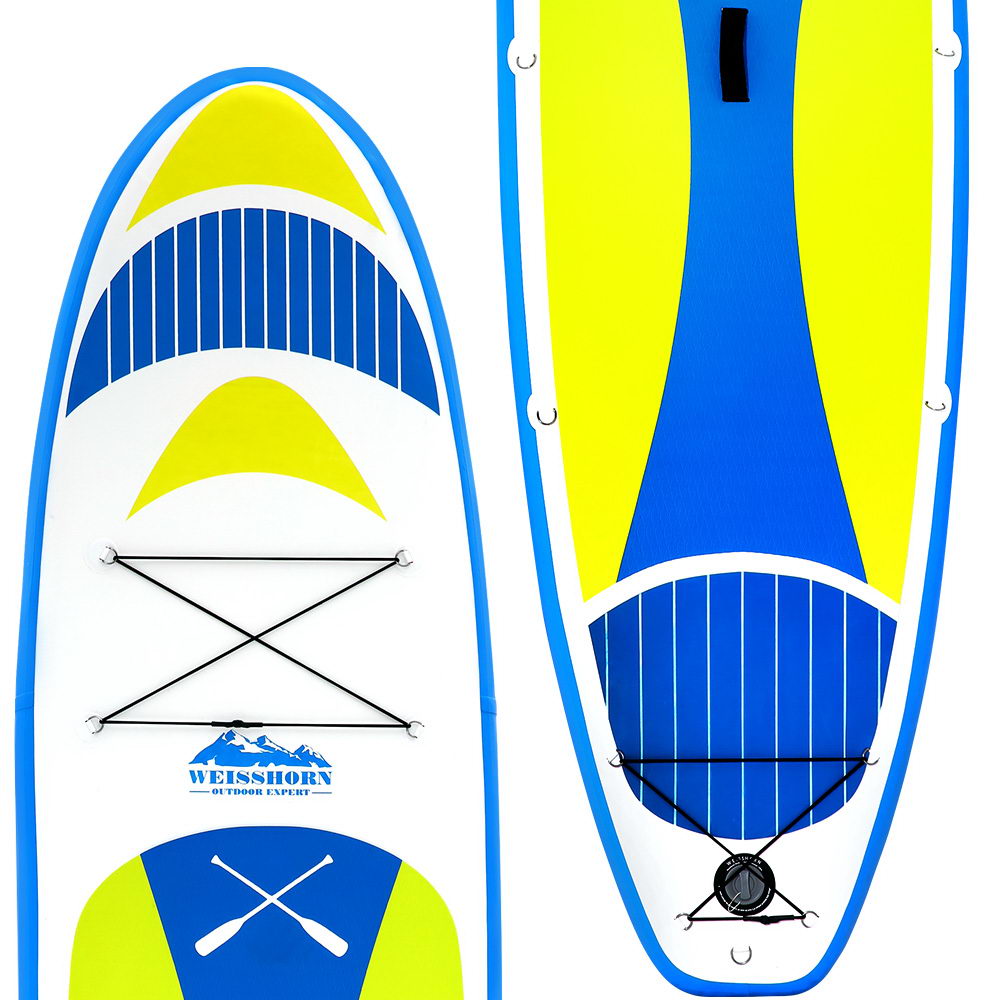 Stand Up Paddle Board 11ft Inflatable SUP Surfboard Paddleboard Kayak Surf - Yellow