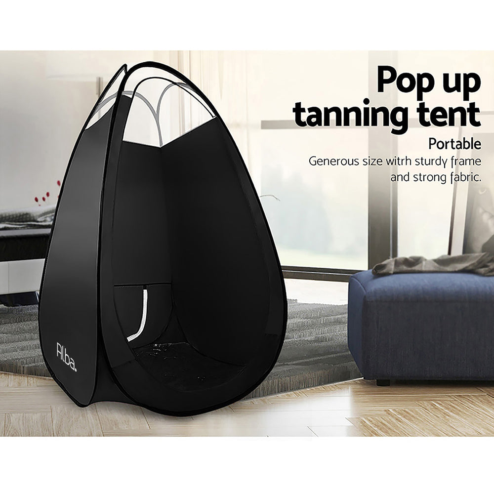 Buy Large Black Pop Up Spray Tan Tent Tanning Mobile Booth Online in  Australia – Factory Buys
