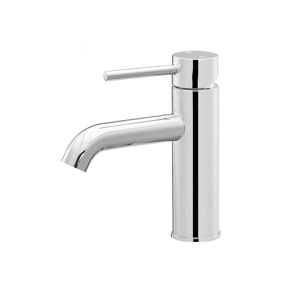 Bathroom Basin Mixer Tap Round Brass Faucet Vanity Laundry Chrome