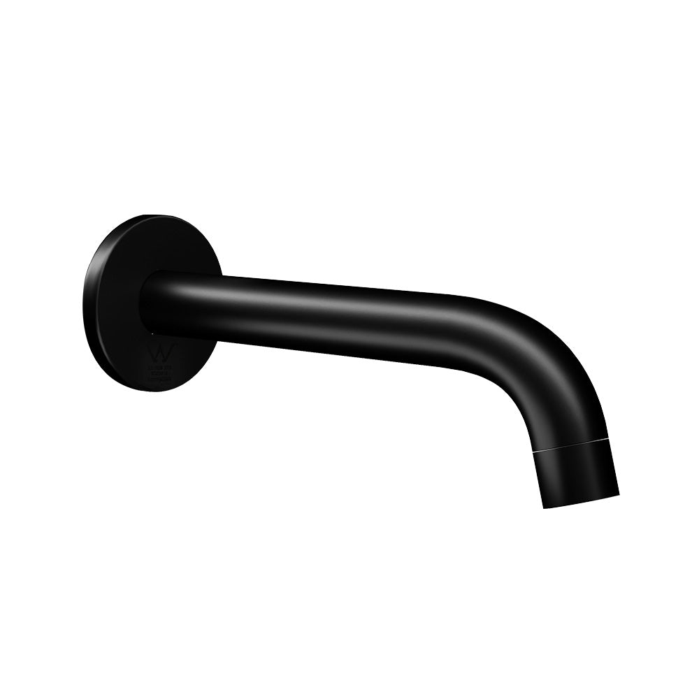 Bathroom Mixer Spout Wall Bath Tap Round Shower Bathtub Black