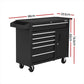 6 Drawer Tool Box Chest Cabinet Toolbox Storage Garage Organiser Wheels