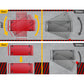 Tool Cart 3 Tier Parts Steel Trolley Mechanic Storage Organizer Red
