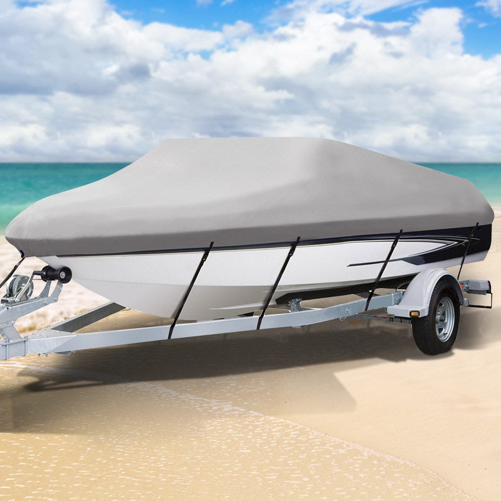 16-18.5 foot Waterproof Boat Cover - Grey