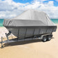 Boat Cover 25-27ft Trailerable Jumbo Marine 600D Heavy Duty Grey