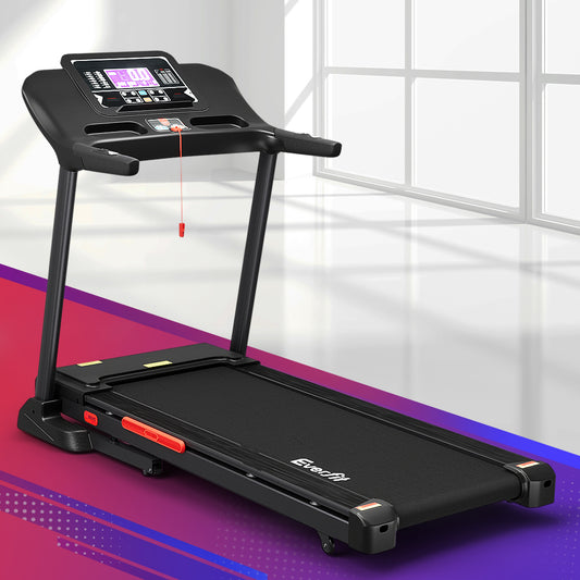 Treadmill Electric Auto Incline Home Gym Fitness Exercise Machine 520mm - Black