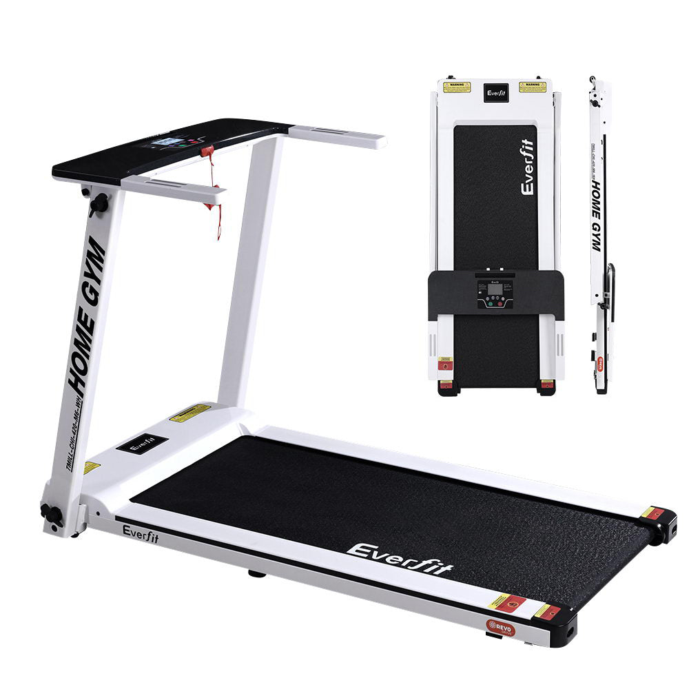 Treadmill Electric Home Gym Fitness Exercise Fully Foldable 420mm - White