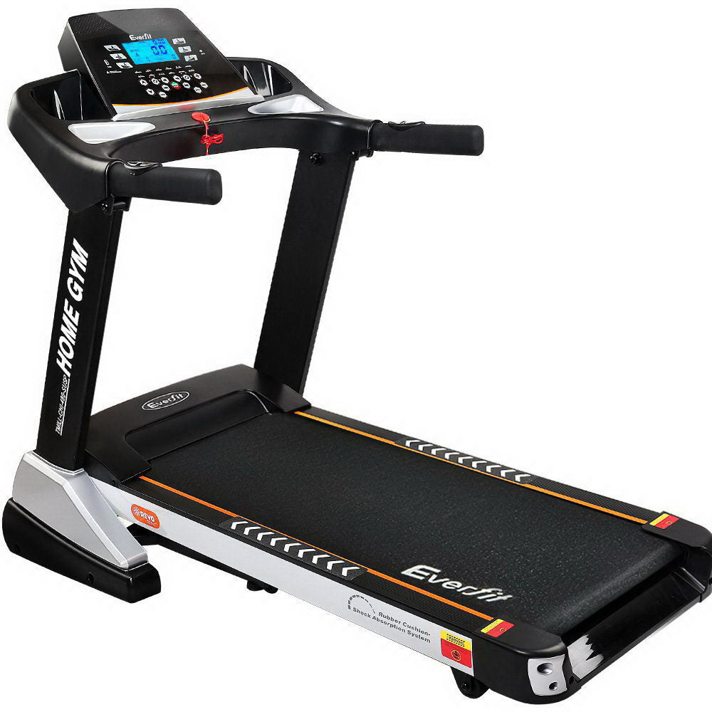 Treadmill Electric Auto Incline Spring Home Gym Fitness Exercise 480mm - Black