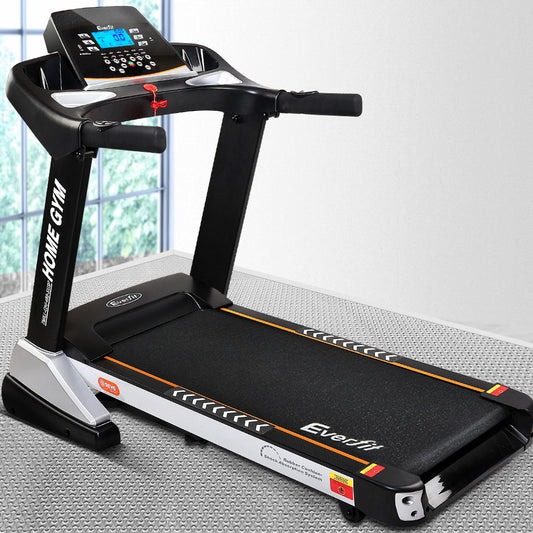 Treadmill Electric Auto Incline Spring Home Gym Fitness Exercise 480mm - Black