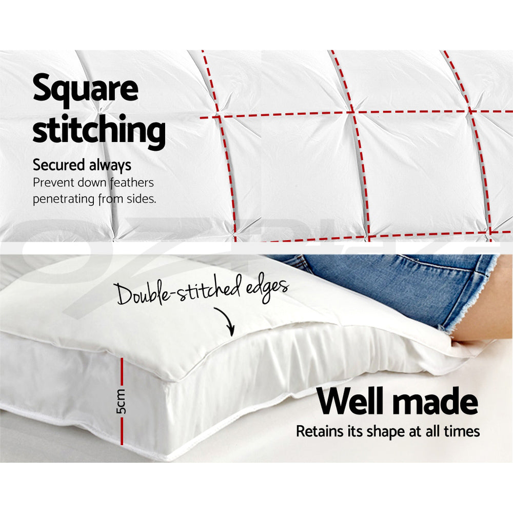 King Single Giselle Bedding Mattress Topper Pillowtop Bamboo