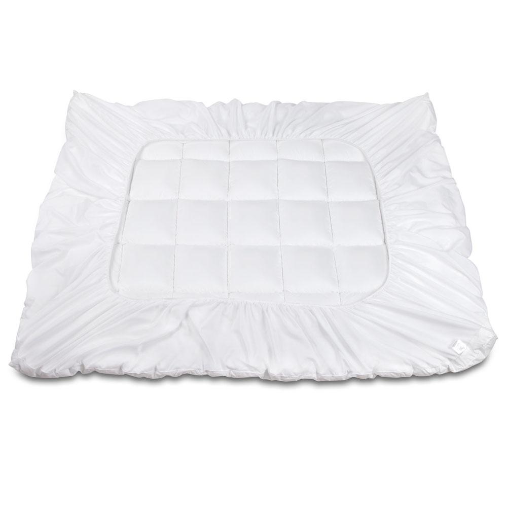 QUEEN Mattress Topper Pillowtop Bamboo - White