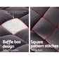 Single Giselle Bedding Mattress Topper Pillowtop Bamboo Charcoal