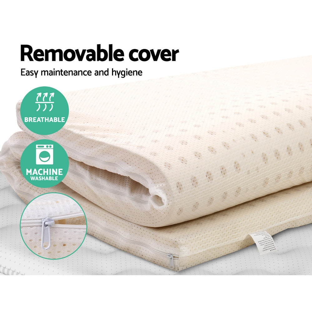 Double Giselle Bedding Latex Mattress Topper 5cm