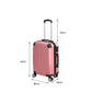 24" Luggage Suitcase Code Lock Hard Shell Travel Carry Bag Trolley