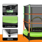 Everfit Trampoline for Kids 4.5FT with Enclosure Safety Net Rebounder Gift Green