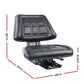 PU Leather Tractor Seat with Sliding Track - Black