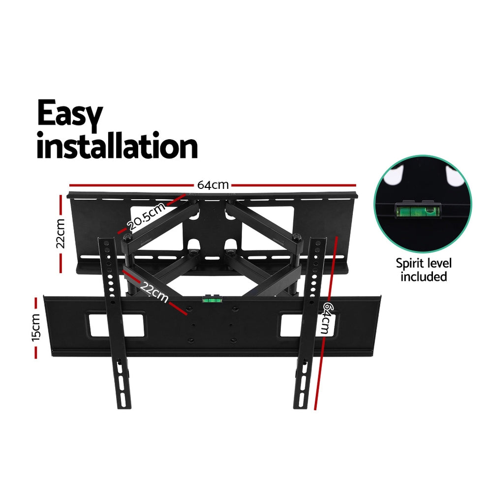 TV Wall Mount Bracket Tilt Swivel Full Motion Flat LED LCD 32 42 50 55 60 65 70 inch