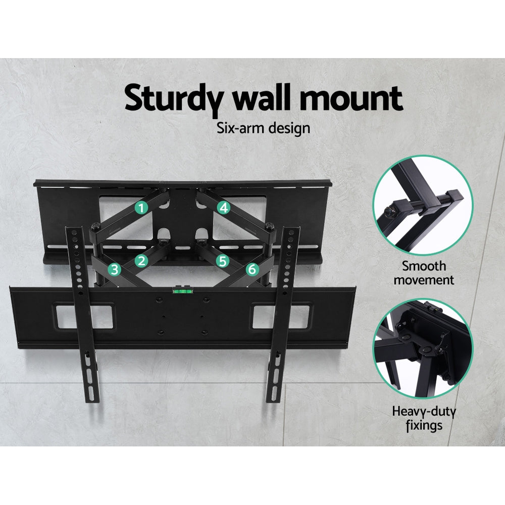 TV Wall Mount Bracket Tilt Swivel Full Motion Flat LED LCD 32 42 50 55 60 65 70 inch
