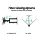 TV Wall Mount Bracket Tilt Swivel Full Motion 32 37 42 Inch Plasma Screen LCD