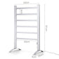 Electric Heated Towel Rail Rack 6 Bars Freestanding Clothes Dry Warmer