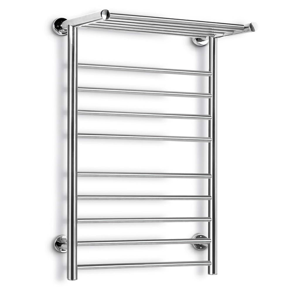 Electric Heated Towel Rail Rack 14 Bars Wall Mounted Clothes Dry Warmer