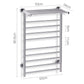 Electric Heated Towel Rail Rack 14 Bars Wall Mounted Clothes Dry Warmer