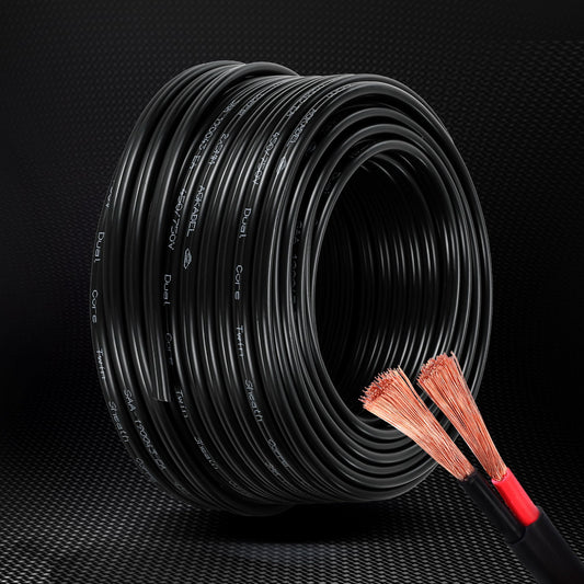 5mm 30m Twin Core Wire Electrical Cable Extension Car 450V 2 Sheath