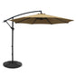 3m Kapolei Outdoor Umbrella Cantilever Sun Beach Garden Patio with 48x48cm Base - Beige