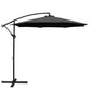 3m Honolulu Outdoor Umbrella Cantilevered with Base - Black