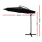 3m Honolulu Outdoor Umbrella Cantilevered with Base - Black