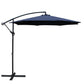 3m Honolulu Outdoor Umbrella Cantilevered with Base - Navy