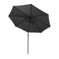 3m Kahului Outdoor Umbrella Garden Beach Tilt Sun Patio Deck Pole UV - Black