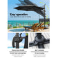 Instahut 3m Outdoor Umbrella w/Base Cantilever Beach Roma 360 Degree Tilt Black