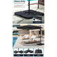 3m Lahaina Outdoor Umbrella Cantilever Beach Stand Sun with Base - Charcoal