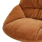 Miley Sofa Armchair Set with Ottoman Linen Fabric - Orange