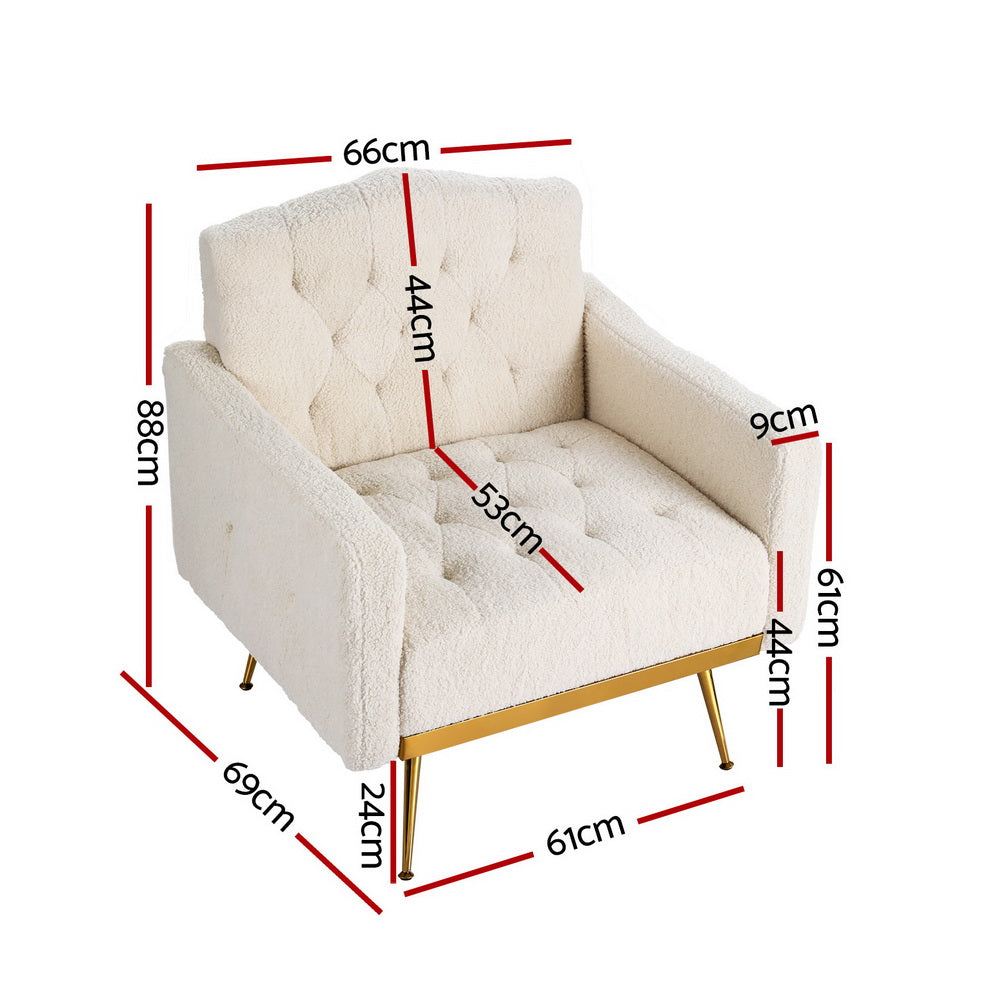 Armchair Bouclé - Beige