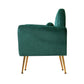 Maryjane Accent Velvet Cushion Lounge Armchair - Green