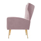 Maricel Accent Velvet Seat Lounge Armchair - Pink