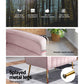 Maricel Accent Velvet Seat Lounge Armchair - Pink