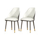 Lottie Set of 2 Dining Chairs Wooden Chair Kitchen Cafe Faux Leather Padded Seat - White