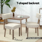 Tamsin Set of 2 Dining Chairs Fabric - Beige