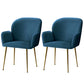 Bentley Set of 2 Dining Chairs Velvet Armchair - Blue