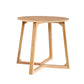 Iestyn Coffee Table Round Nightstand Furniture Wooden - Beige