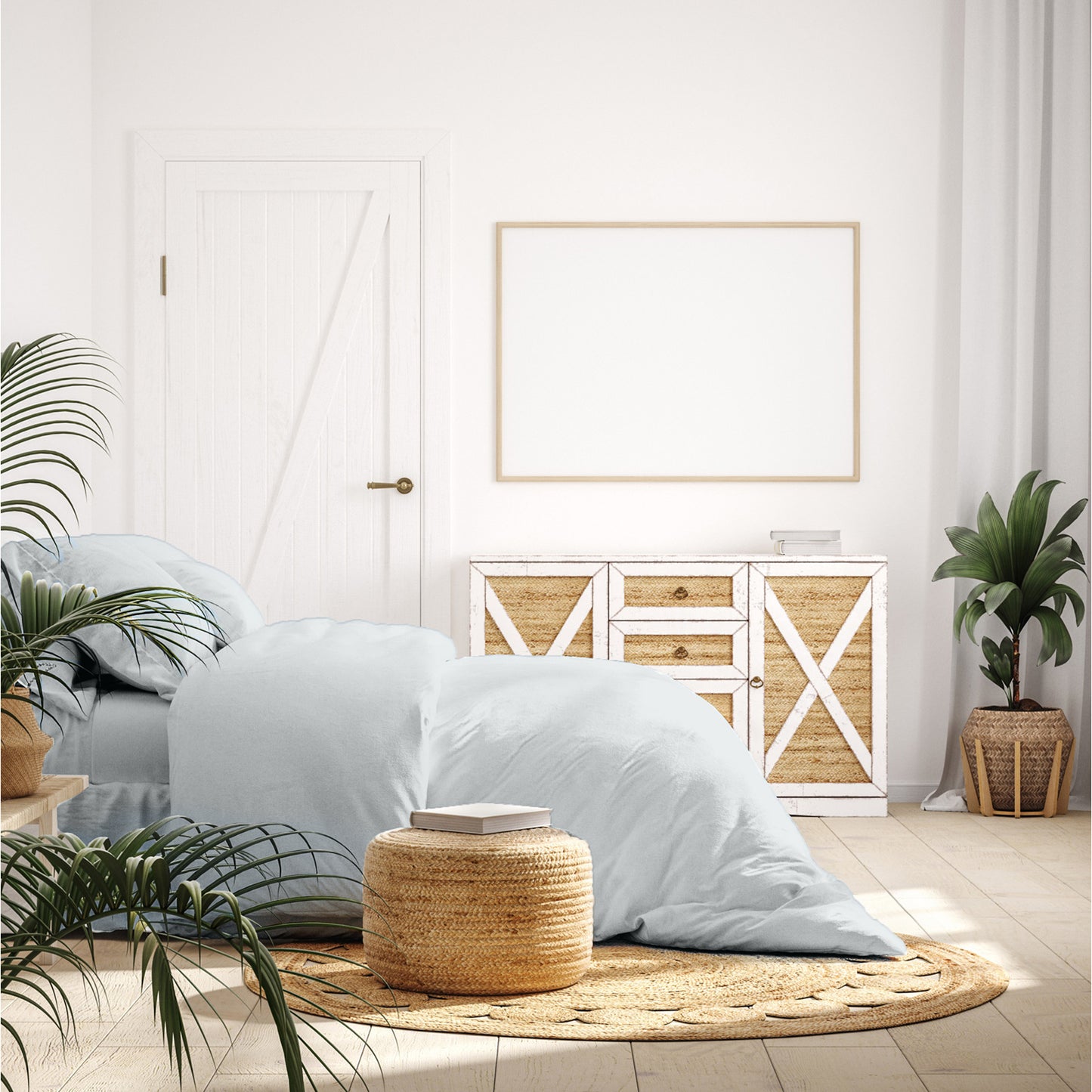 KING 1000TC Hotel Grade Bamboo Cotton Quilt Cover Pillowcases Set - Grey